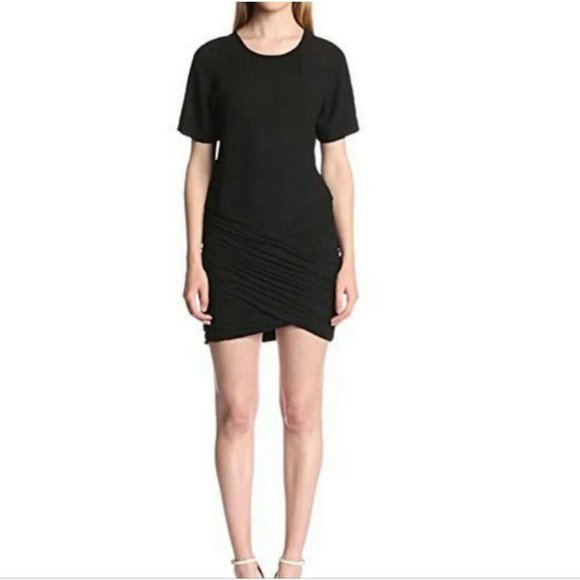 BCBGMaxAzria Dresses & Skirts - BCBG MaxAzria Black Lindzey Ruched dress 2